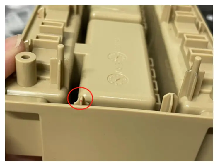 Snap Feature Short Shot + Sink Mark