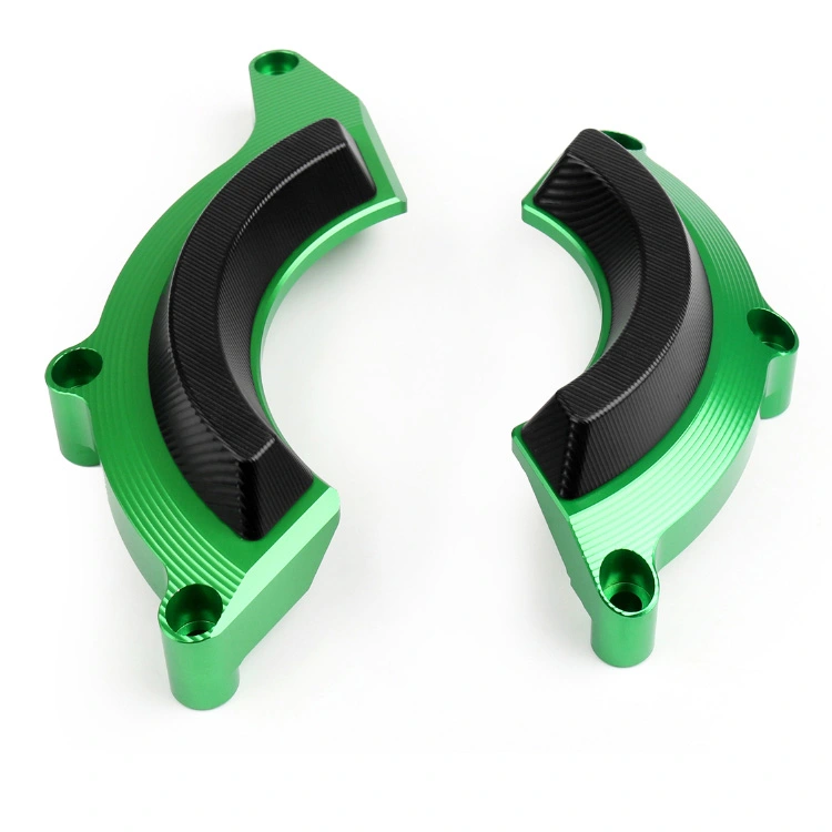 green aluminium cnc machining parts