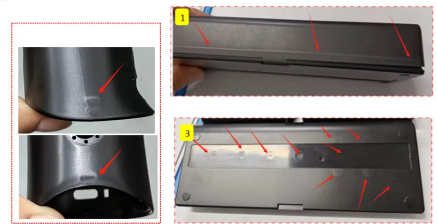 Injection Molding Defects - Gloss Mark