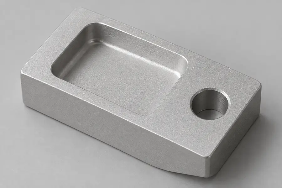 Bead Blasted CNC Milled Aluminum Part