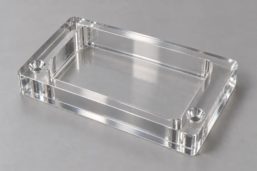 CNC Milled Acrylic Part with Mechanical Polishing