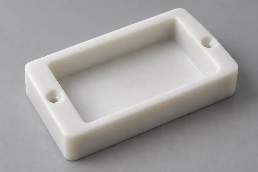 CNC Milled Plastic Part with Smooth Machining Finish