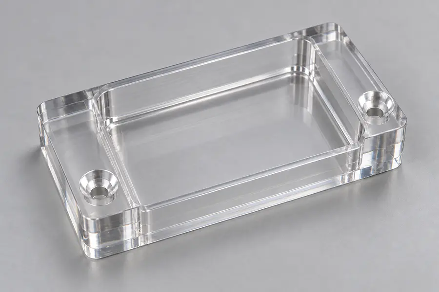 CNC Milled Polycarbonate Part with Vapor Polishing