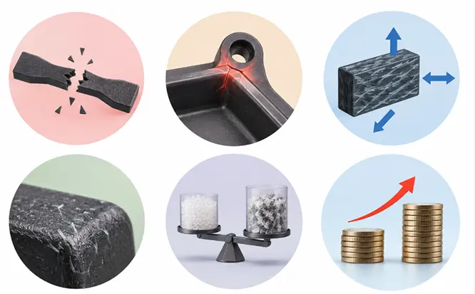 Disadvantages of Glass-Filled Plastics