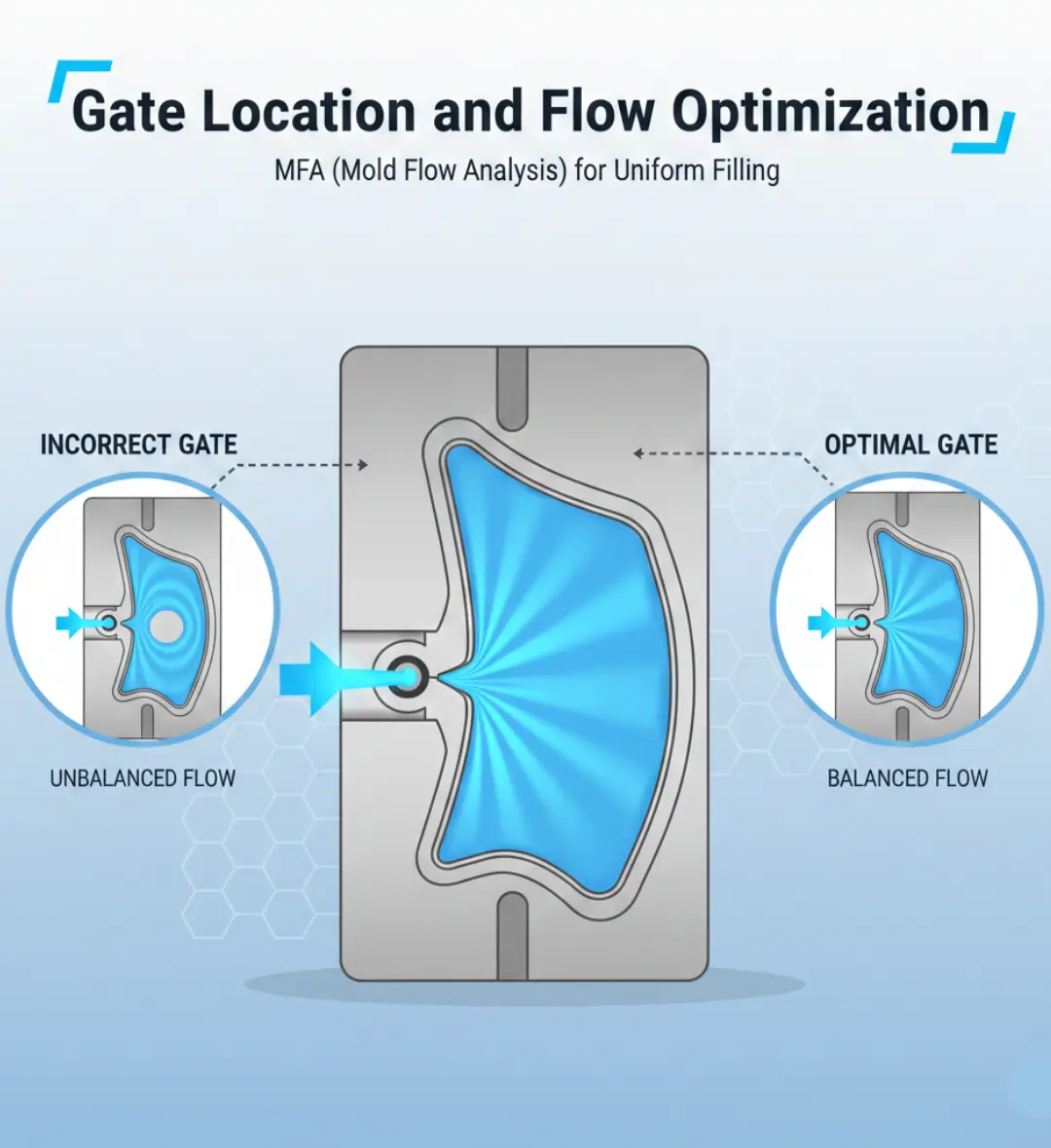 Gate Location and Flow Optimization