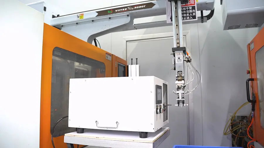 Injection molding and automatic assembly