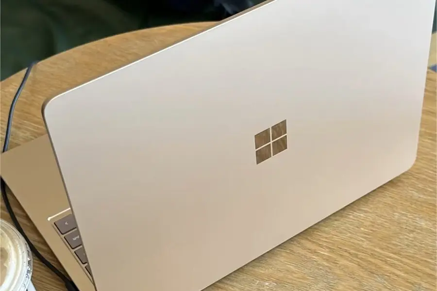 Microsoft Surface laptop made of aluminum alloy