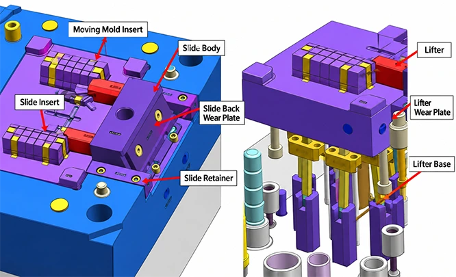 Mold Opening and Demolding Mechanism Design
