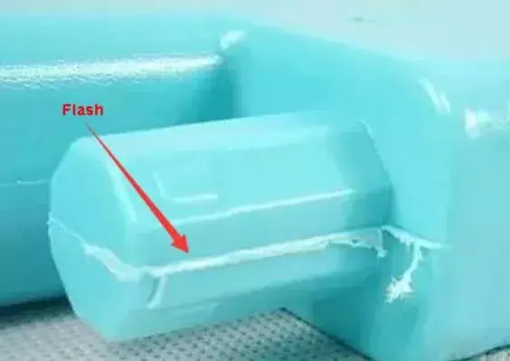 Molded parts flash