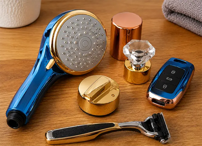 Plastic parts electroplated