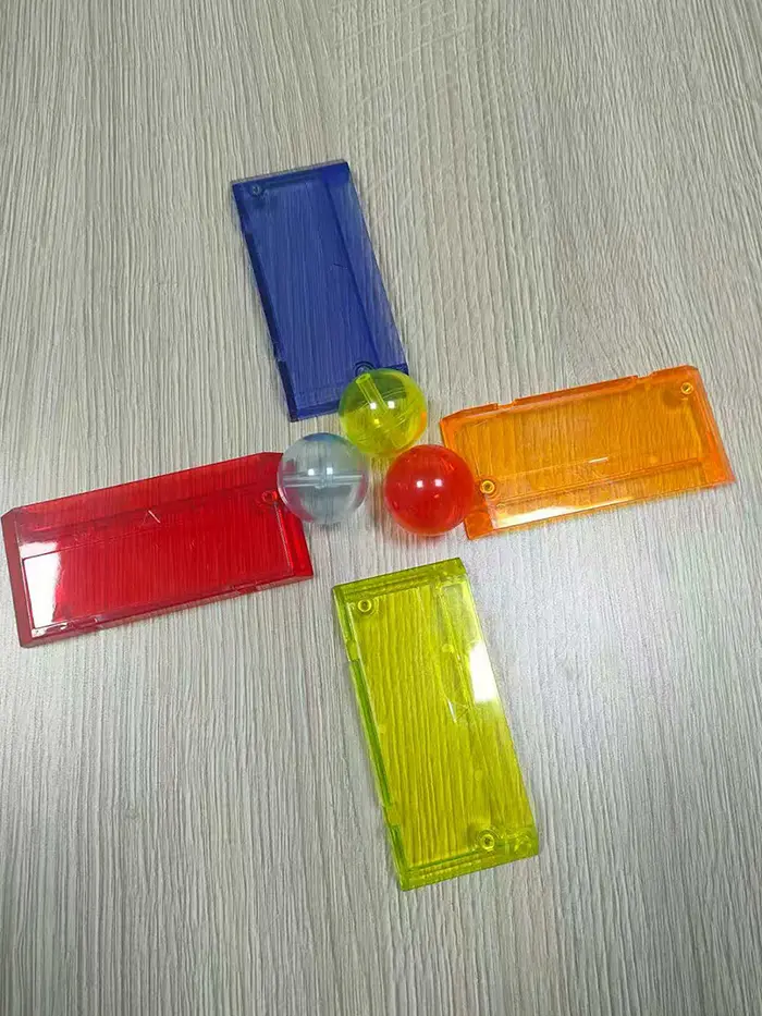 Transparent plastic parts