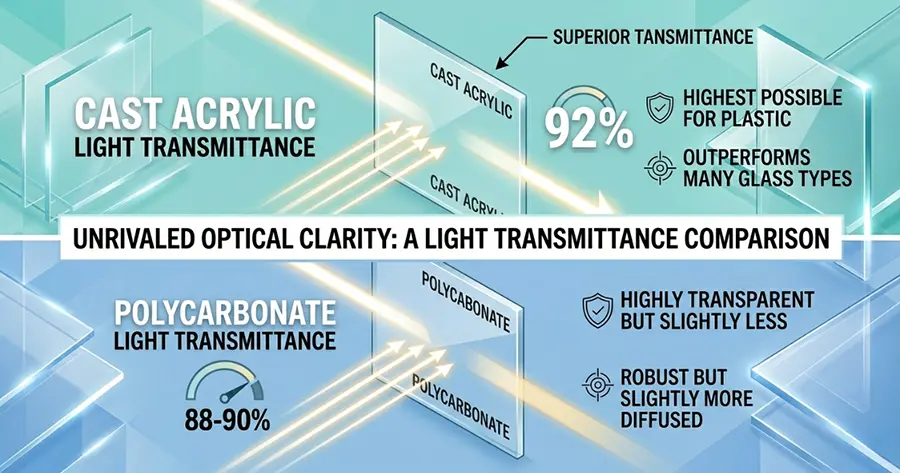 acrylic vs polycarbonate optical comparison