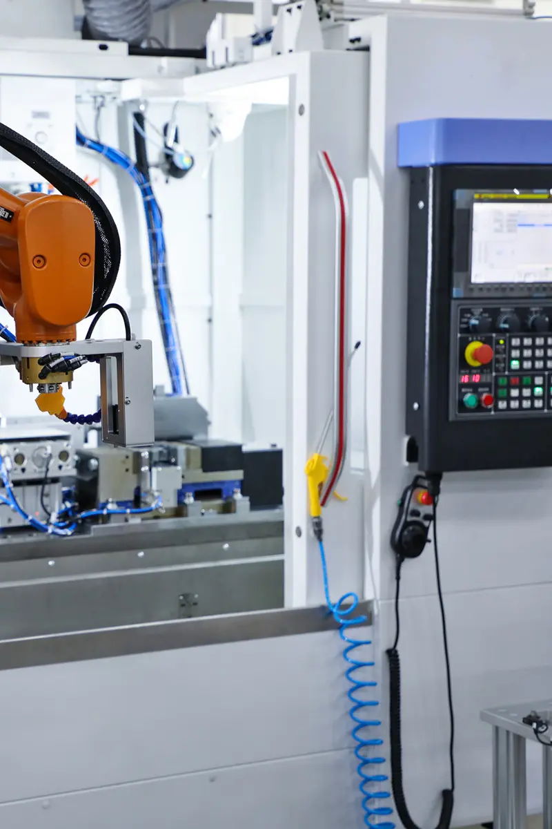 Industrial equipment injection molded components