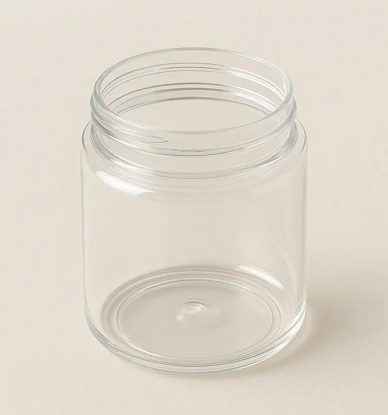 PET injection molded part