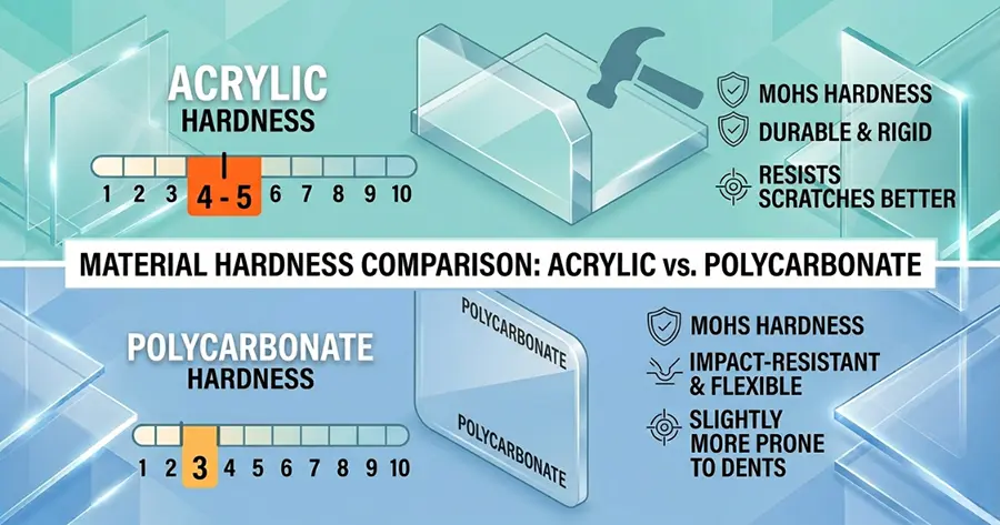 polycarbonate vs acrylic mohs hardness test